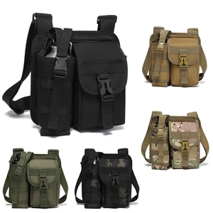 Sac Bandoulière Tactique en Oxford Imperméable pour Hommes Femmes Randonnée Voyage Porte-Bouteille d'Eau Sac à Épaule