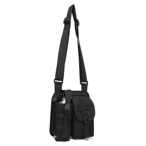 Sac de voyage tactique en tissu Oxford imperméable avec bandoulière et porte-bouteille