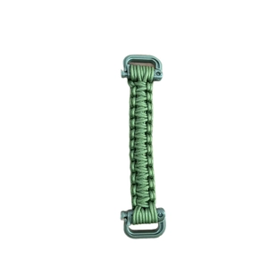 Olive green paracord braided survival handle with heavy duty buckle for outdoor water bottles