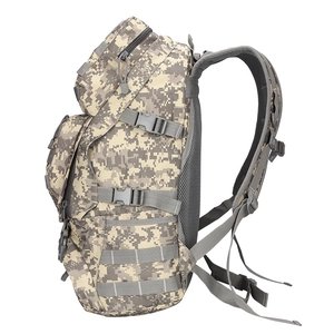 Tactical ACU digital camouflage outdoor backpack with MOLLE system and breathable mesh back