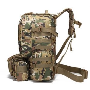 Zaino tattico mimetico Multicam con sistema MOLLE modulare per campeggio all'aperto