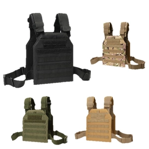Tactical vest expansion board with Molle system and velcro panels in four colors
