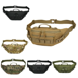 Tactical outdoor waist pack with adjustable belt in six colors for fishing and hiking