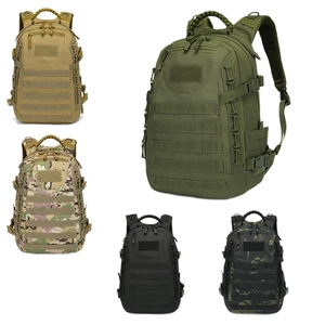 Waterproof tactical backpack with MOLLE system and paracord handle in multiple colors