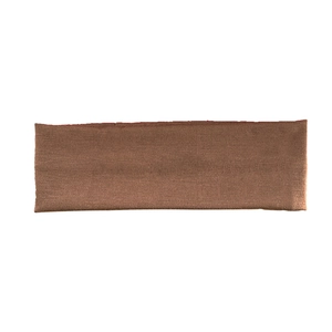 Unisex brown ribbed elastic sports headband for yoga and fitness with soft knit texture