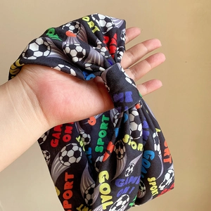Elastisches Fußball-Sportstirnband mit Goal-Print für Fußballtraining und Fitness