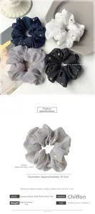 Specifiche dettagliate delle dimensioni per elastici in chiffon con motivo a stelle