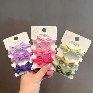 Damen Süße Stoff Schleife Haargummis Farbverlauf Pferdeschwanz Halter Hochelastische Haarseile Bunte Band Scrunchies Mädchen Haarschmuck