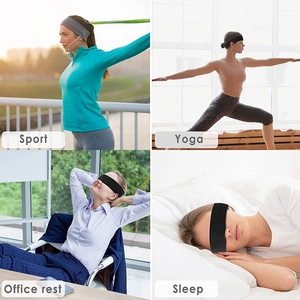 Versatile athletic headband for sports, yoga, office rest, and sleeping scenarios
