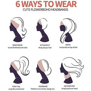 Sei modi versatili per indossare la fascia da yoga come antisudore, foulard o elastico per capelli