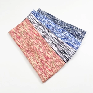 Three-piece high-elastic sports headbands with stripe design for yoga and fitness