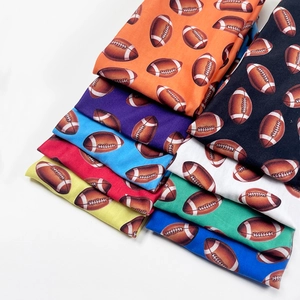 Cintas elásticas para el pelo con estampado de fútbol americano en nueve colores