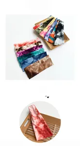 Détails de bandeaux de yoga élastiques tie-dye en diverses couleurs pour le sport