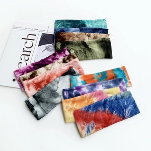 Bandeaux de sport élastiques avec motifs tie-dye et marbre pour le yoga et le fitness