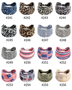 Lot de 16 bandeaux extensibles aux motifs léopard, cachemire et styles vintage