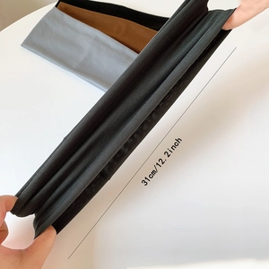 Elastic sports headbands for fitness and yoga in grey brown and black cotton fabric