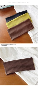 Détails de la texture tricotée côtelée de bandeaux élastiques polyvalents en plusieurs couleurs