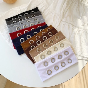 Fashionable knitted headbands with metal eyelets in ten assorted colors for women