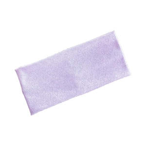 Bandeau tricoté violet clair minimaliste avec motif cœur et texture respirante élégante