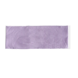 Fascia per capelli in maglia viola lavanda a righe per sport e moda quotidiana morbida