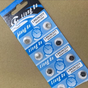Detalle de pilas de botón LR626 AG4 1,55V pack de 10 unidades para relojes