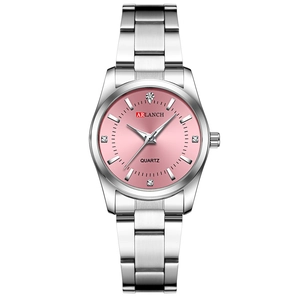 ARLANCH Luxury Women's Quartz Watch Silver Stainless Steel Strap Rhinestone Index Waterproof Fashion Elegant Business Wristwatch