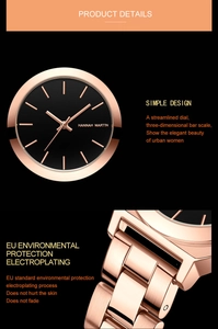 Detail of rose gold stainless steel watch strap with eco-friendly plating technology