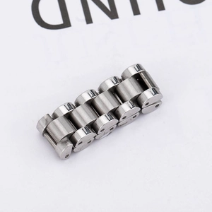 Brushed and polished stainless steel watch band link ring for men and women