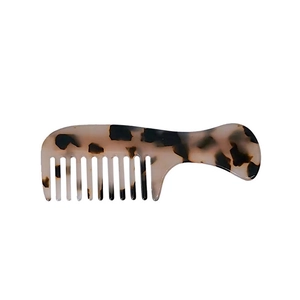 Creative tortoiseshell comb hair clip for women with stylish acetate pattern design