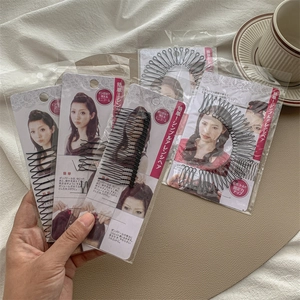 Invisible hair finishing tools set with metal clips and combs in Japanese packaging