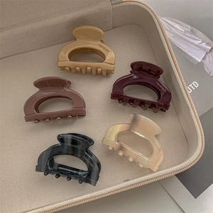 Elegante Pinza per Capelli in Acetato Marmo per Donna Fatta a Mano Piccola Pinza a Squalo per Ufficio Quotidiano Accessori