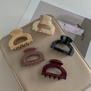Set di 5 eleganti fermagli per capelli in acetato in vari colori per acconciature