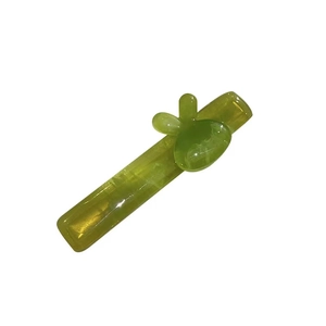 Barrette à cheveux oreilles de lapin vert herbe en résine pour femmes et filles