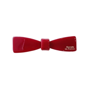 Élégante barrette à cheveux nœud rouge avec inscription blanche Barrette La France