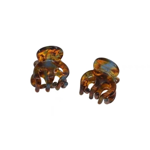 Mini pinces à cheveux en écaille de tortue, design français fait à la main