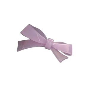 Barrette à cheveux nœud lavande élégante en acétate de qualité supérieure brillante