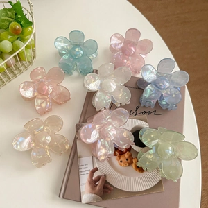 Pince à Cheveux Fleur Irisée Style Français Finition Künstliche Perle Camélia Pinces à Cheveux Pour Femmes Accessoires Cheveux Floraux