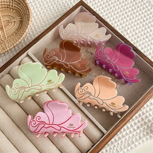 Damen Acetat Schmetterling Haarklammer Französischer Stil Handgefertigt Haarschmuck Für Täglich Hochzeit Party Dekorative Haarnadel