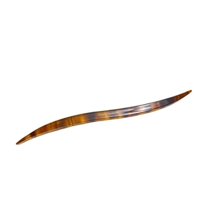 French vintage tortoiseshell acetate hair stick with France Handmade engraving