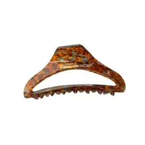 Pince à cheveux vintage en écaille de tortue avec lettrage doré France Handmade