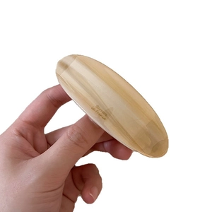 Minimalist acetate hair clip with marble pattern and Barrette la France lettering