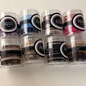 Élastiques à Cheveux Tressés en Conserve pour Femmes Supports de Queue de Cheval à Haute Élasticité Bandeaux en Tissu Fait à la Main