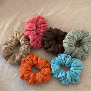 Korean Style Knitted Woolen Yarn Scrunchies Solid Color Elastic Hair Ties Winter Autumn Hair Accessories For Women Jewelry
