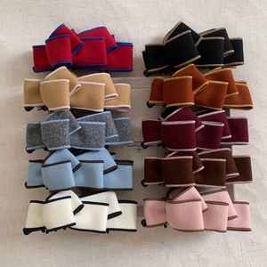 Korean Style Fabric Bowknot Banana Clip For Women Elegant Ponytail Vertical Hair Clip Handmade Headwear Hair Accessories