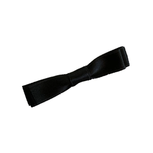 Pince à cheveux nœud noir élégant en velours style coréen minimaliste pour femme
