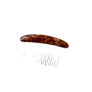 French handmade tortoise shell hair side comb for fringe fixing and hairstyling