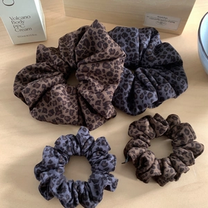 Elastici per Capelli in Tessuto con Stampa Leopardata in Stile Coreano per Donna Eleganti Grandi Piccoli Fasce per Capelli