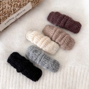 Barrettes À Cheveux En Laine Tricotée Douce Automne Hiver Pinces BB Style Coréen Accessoires Pour Cheveux Femme