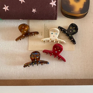 Koreanischer Stil Acetat Bunter Strass Kleine Haarklammer Mode Mini Pony Clip Für Damen Süßer Haarschmuck