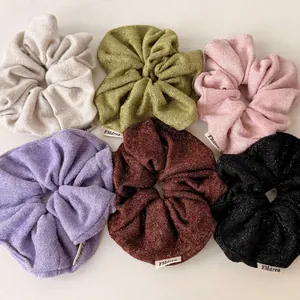 Elastici per Capelli in Lana a Maglia per Donna Grandi Elastici Luccicanti Fermacapelli per Coda di Cavallo Accessori Quotidiani
